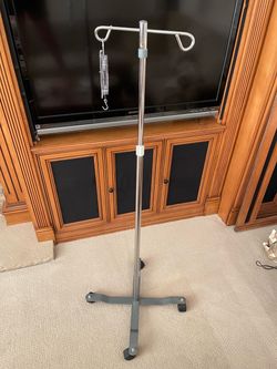 Adjustable IV Pole w\Scale Brand New