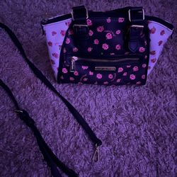 Black disty Rose Promenade Rose Juicy Couture Purse 