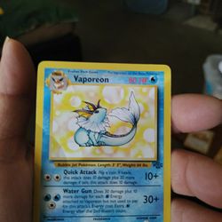 1995- VAPOREON ORIGINAL- POKEMON CARD. PICK UP ONLY for Sale in Apple Valley, CA - OfferUp 1995- VAPOREON ORIGINAL- POKEMON CARD. PICK UP ONLY for Sale in Apple Valley, CA - OfferUp