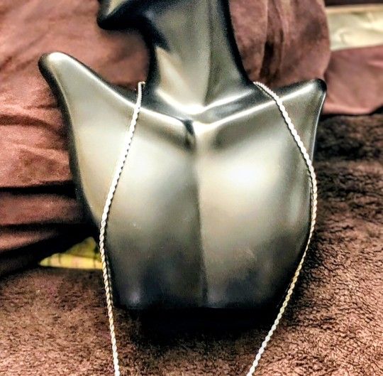 Sterling Silver Filled Rope Chain Necklace