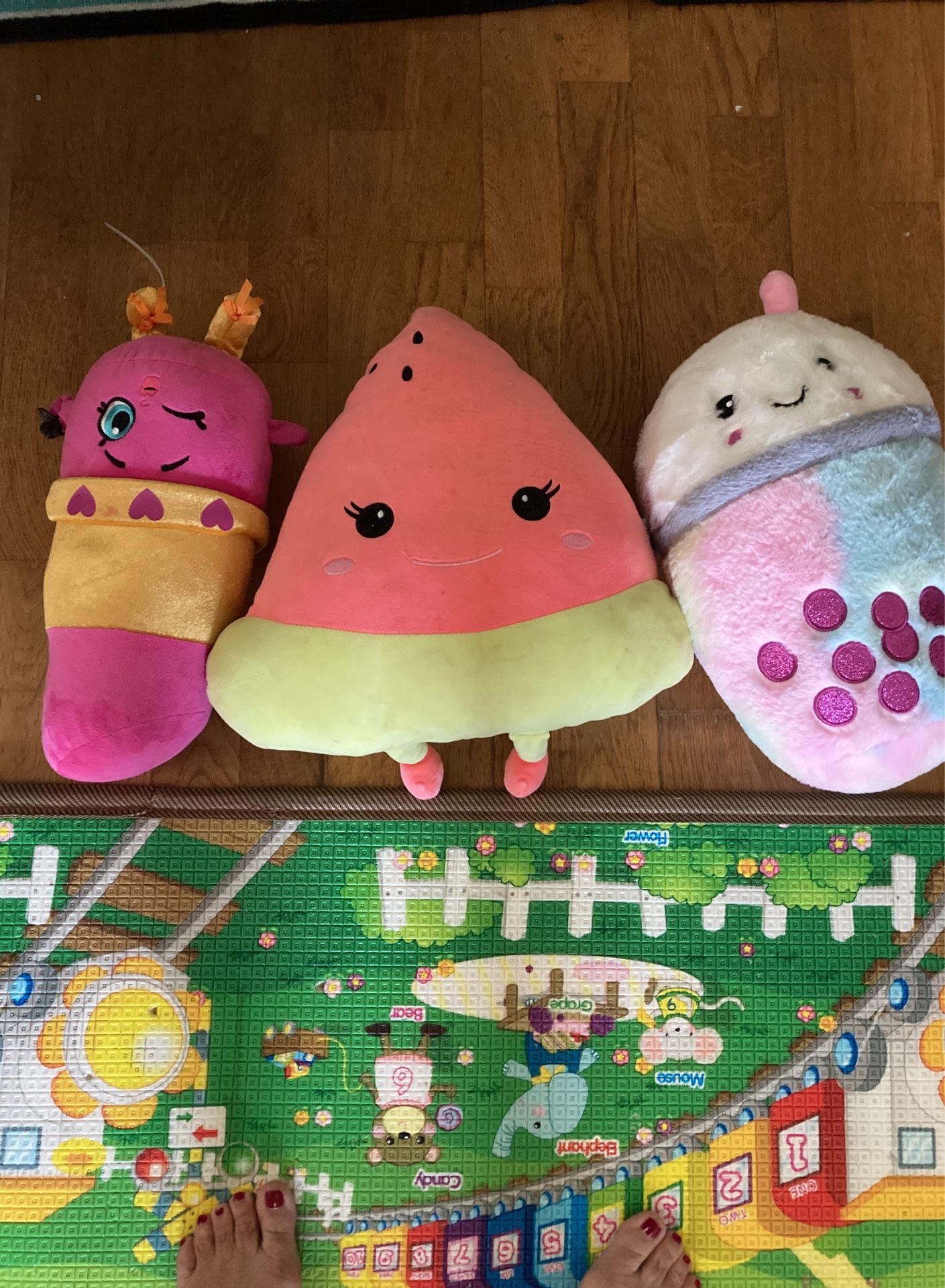 3 Plushies