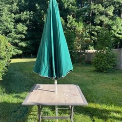Patio Table With Umbrella