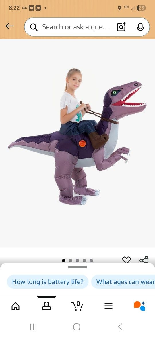 Kids Costume Velociraptor