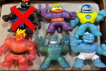 Heroes Of Goo Jit Zu Gigatusk Stretch Dry Beaded Rare Figure By Moose lot of 5