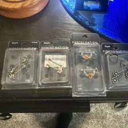 4 Pair’s of Really Pretty Piercing’s OBO