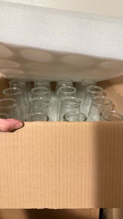 Vasos de Vidrio Vintage – Nuevos – Perfectos para Fiestas y Eventos