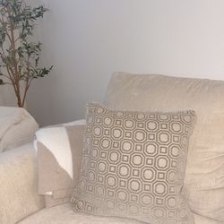 Washable Couch Pillows Neutral Nude Natural