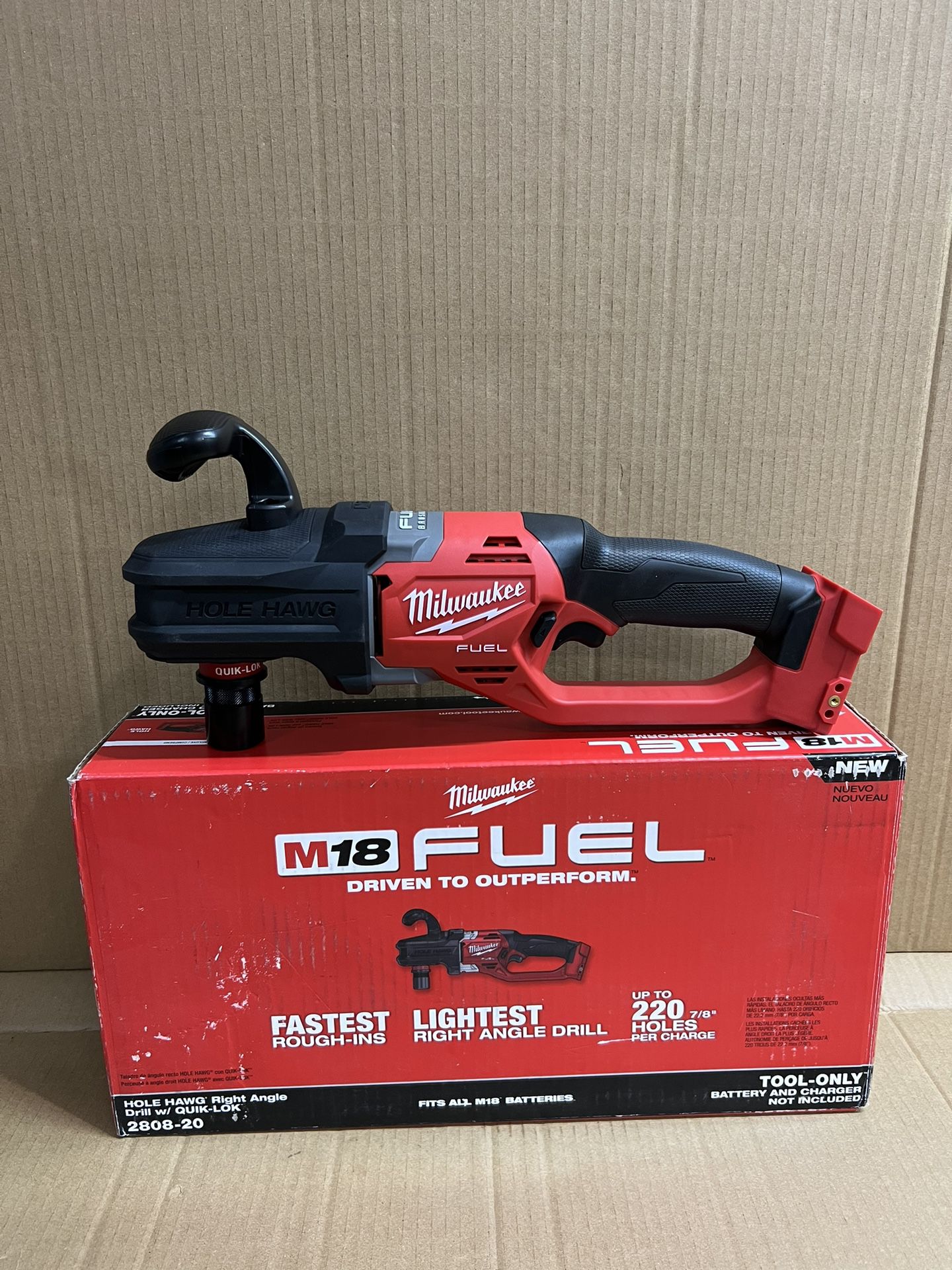 Milwaukee M18 FUEL 18V Lithium-Ion Brushless Cordless Hole Hawg 7/16 in. Right  Angle Drill W/ Quick-Lok (Tool-Only) for Sale in Houston, TX OfferUp