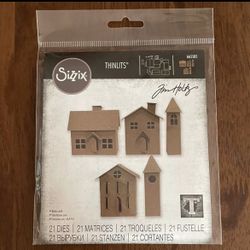 Sizzix 665585 Paper Village #2 Thinlits Die Set