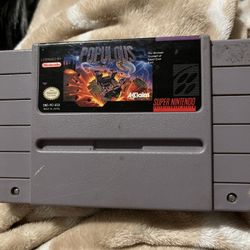 Super Nintendo Populous Game