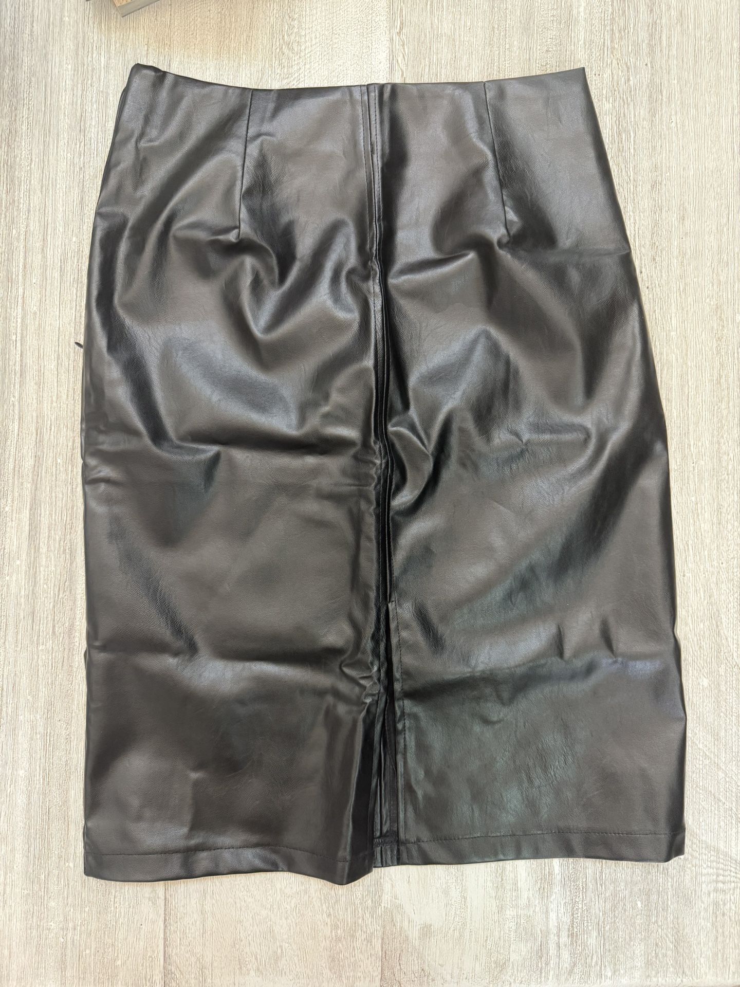 Size XL Women’s Faux Leather Skirt - New With Tags Attached