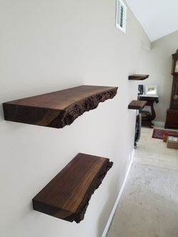 Custom Slab Shelves
