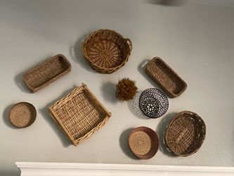 Wall Basket Collection Set of 9