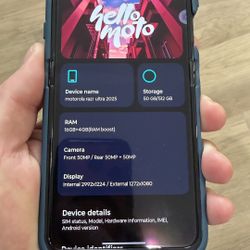 2025 Motorola Razr Ultra 512GB UNLOCKED