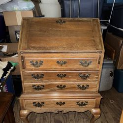 Antique Chippendale Style Mahogany Secretary Desk