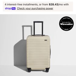 Brand New Away Bigger Carry-On in Salt White