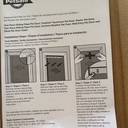 Pet Door Replacement Flap SMALL