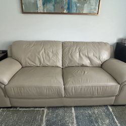 Leather Couch And Recliner Set For Sale
