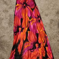 Silky Floor Length Dress 