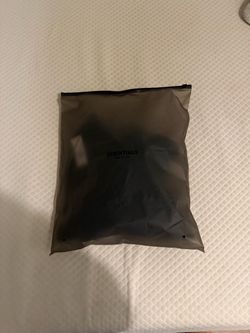 Size medium all black essentials shorts