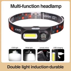 Rechargeable New Strong Light Outdoor Head Lamp Cobled Multi Function