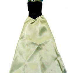 Original Movie-inspired Black & Green Gown from 2015 Disney Store “Disney’s Frozen –Anna Wardrobe Set”