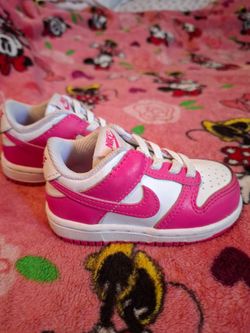 Nike Dunk Low Toddler Sneakers Pink White