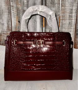 Michael Kors Croc-Embossed Satchel Handbag