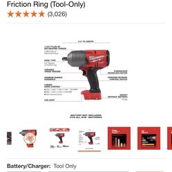 MILWAUKEE HIGH TORQUE WRENCH IMPACT BRAND NEW 