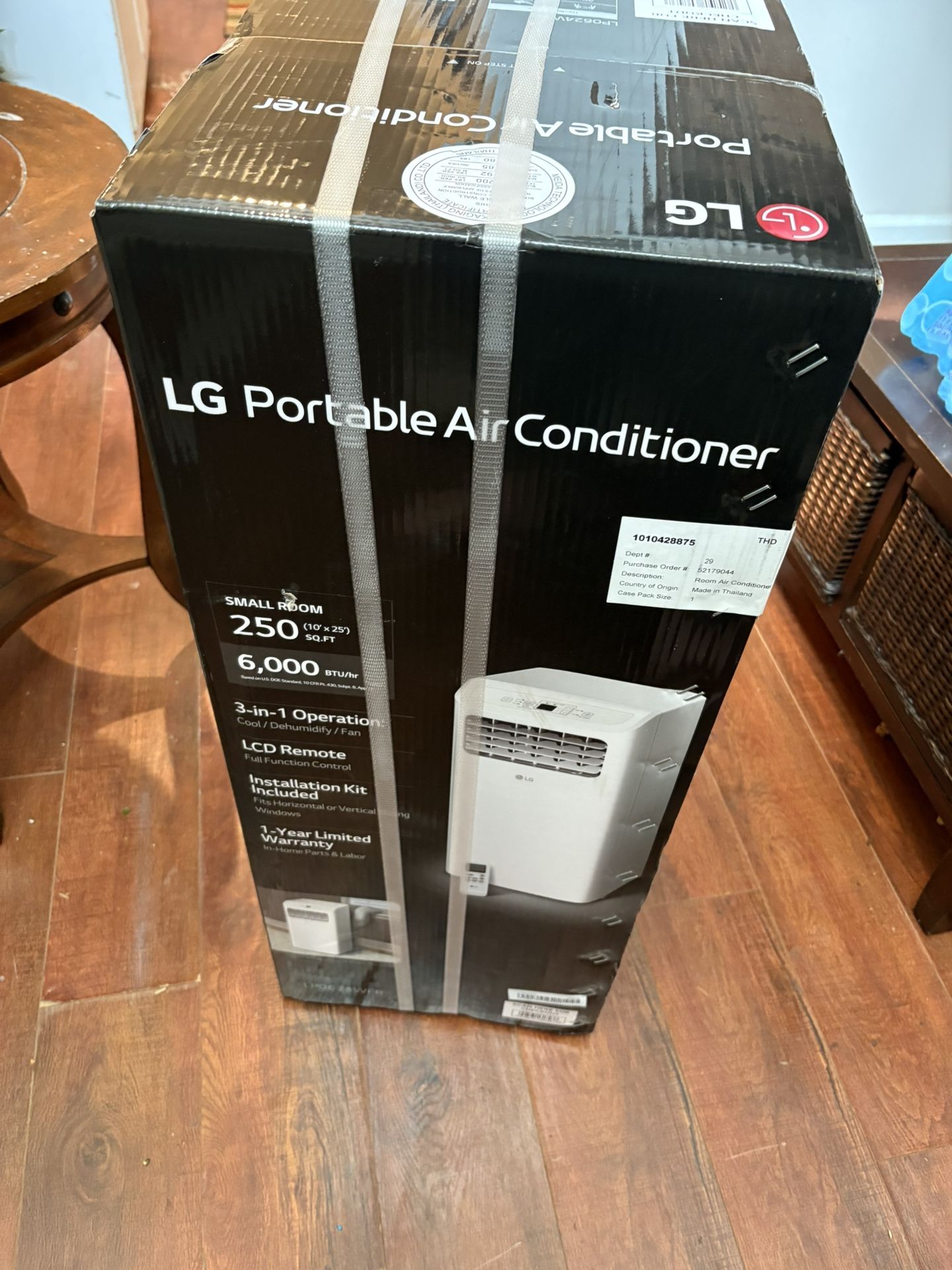 Brand New In Box LG Portable Ac Unit 6000 BTU