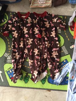 Boys clothing— twins— 6-9 months- $5 brown jacket outfit each; $3 each pant set