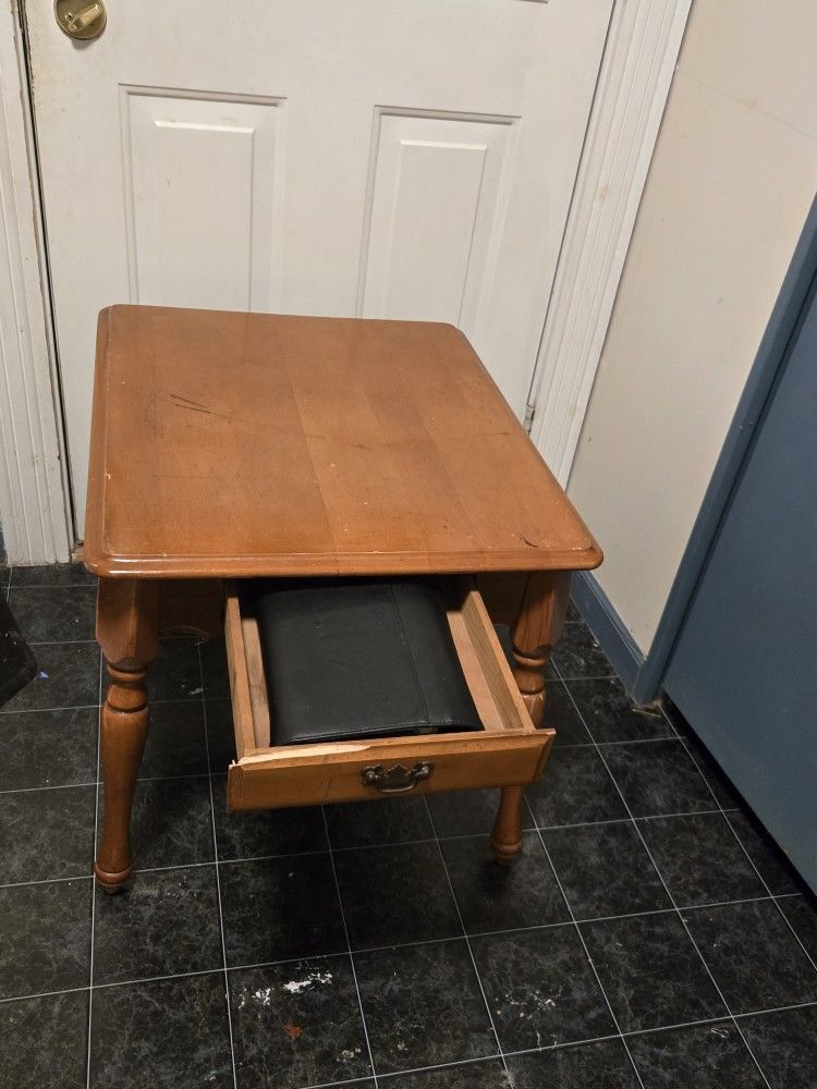 Solid Wooden Bedside Table