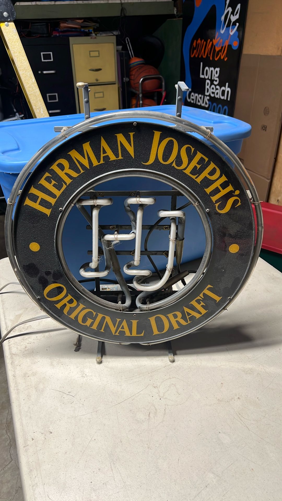 Herman Joseph Original Draft beer Sign *not Working *