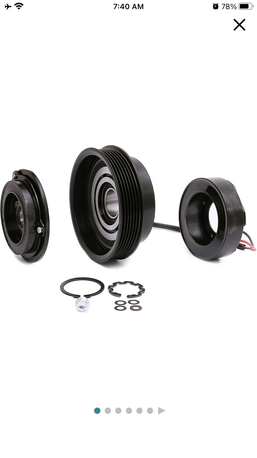 FKG AC Compressor Clutch Assembly Kit AC, CO 30000C fit for 2005-2008 Chrysler 300 5.7L Dodge Magnum 5.7L, 2006-2010 Grand Cherokee 6.1L Dodge