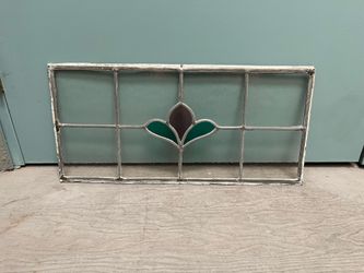 Vintage stained glass panel