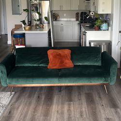 Loveseat Velvet Sofa 