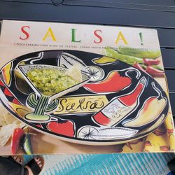 Salsa Large Chip And Dip Platter