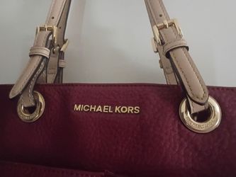 Michael Kors burgundy tote
