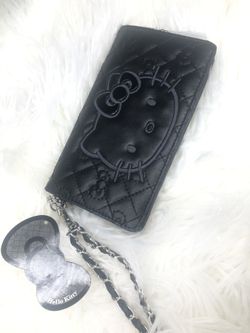 New Black Leather wallet Clutch