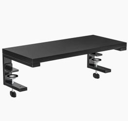 ARES WING Clamp-On 21.7" Desk Extender Shelf, Heavy Duty Desktop Organizer