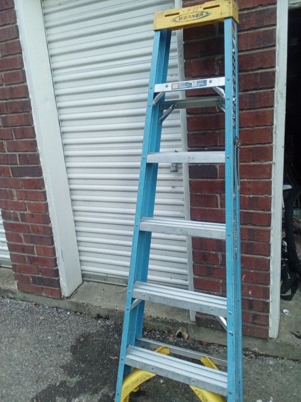 6ft Fiberglass Warner Ladder 