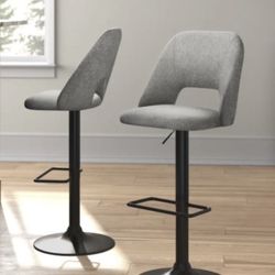 Bridgette Swivel Adjustable Height Bar Stools