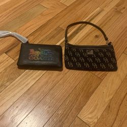 Doney & Bourke wristlet and New Coach wristlet lot of 2 
