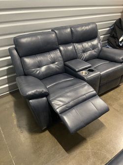 Leather Sofa Pair: Antonin Living Room Set