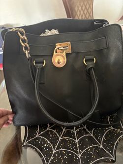 Michael Kors Hamilton Black Saffiano Tote. Large. Cleaning out closet.
