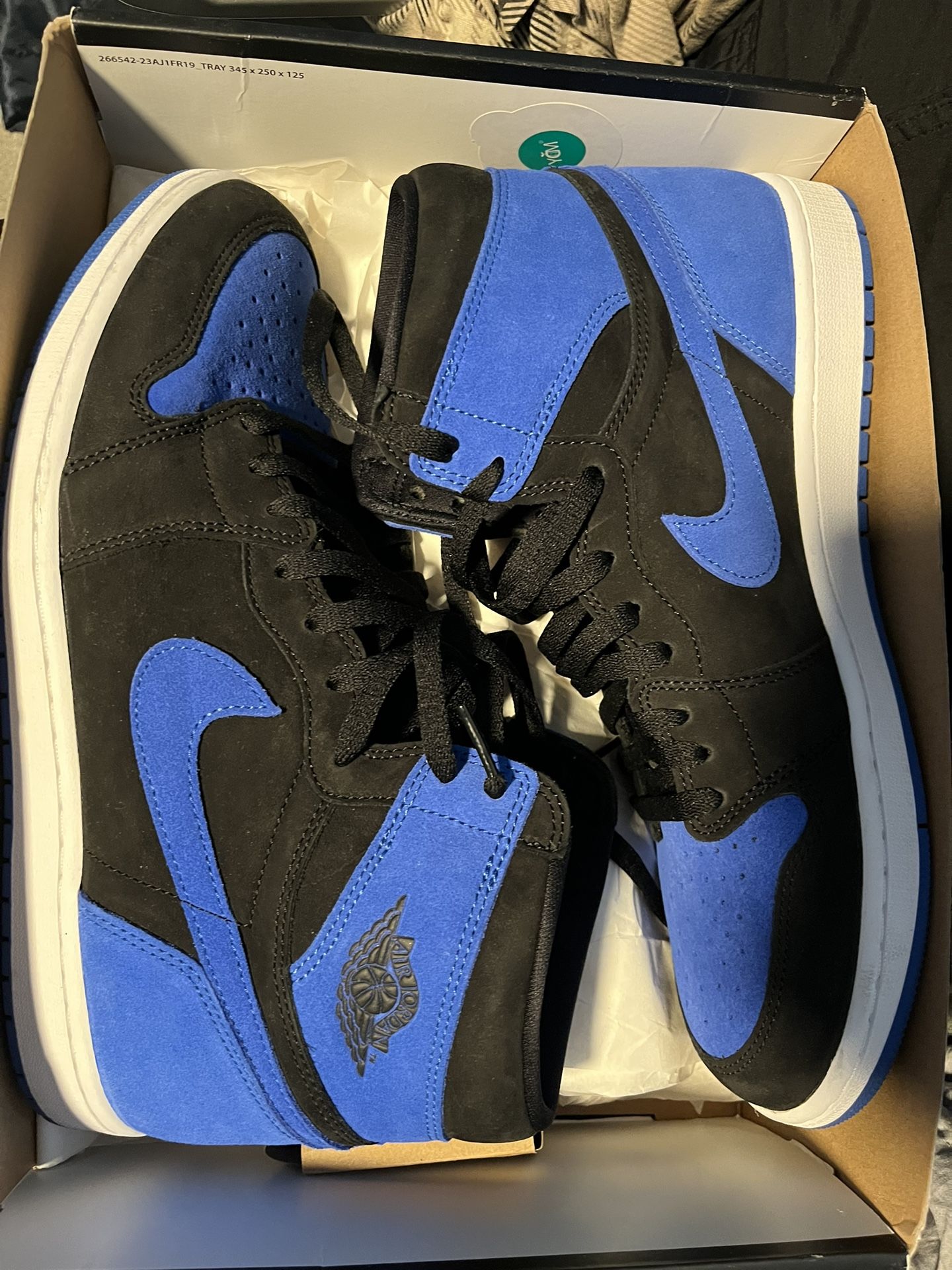 air jordan retro high og black royal Blue