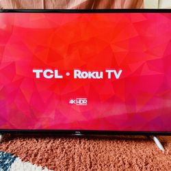 📺 43” TCL 4K HDR Roku TV – Excellent Condition- $150 OBO