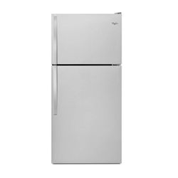 Whirlpool® 30 in. 18.3 Cu. Ft. Monochromatic Stainless Steel Top Freezer Refrigerator