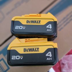 Dewalt 20v 4AH Battery's 