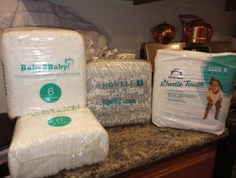 4 Packs Diapers Size 6